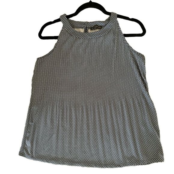 Adrianna Papell Sleeveless, Pleated Halter Top/Blouse Size S - Picture 3 of 5